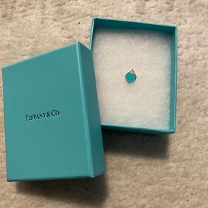 Tiffany & Co. Blue Enamel Mini Heart Pendant